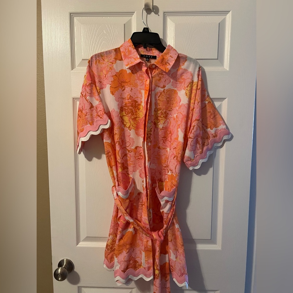 Fore Pink and Orange Floral dress